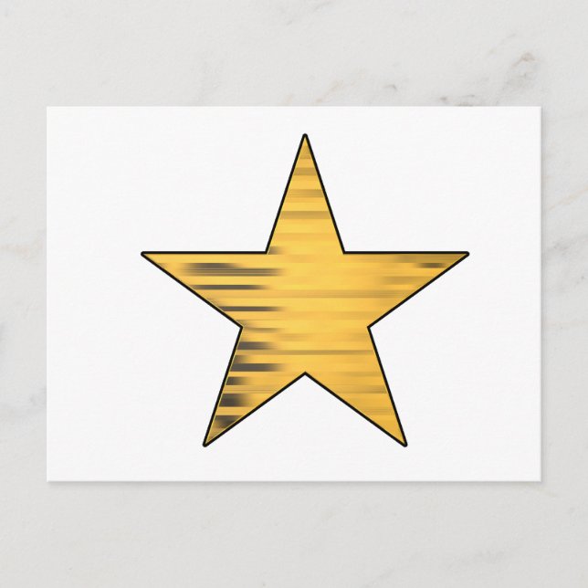Carte Postale Gold Star (Devant)