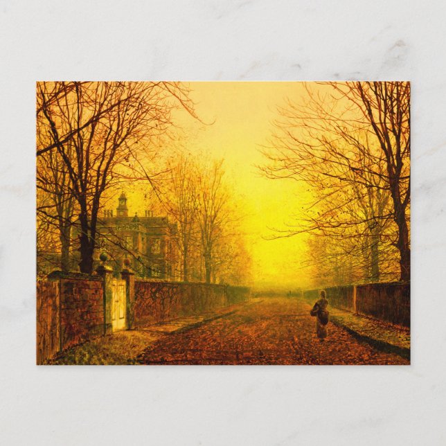 Carte Postale Golden Autumn John Atkinson Grimshaw (Devant)