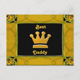 Carte postale Golden Best Daddy