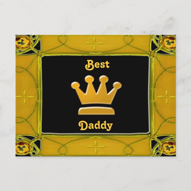 Carte postale Golden Best Daddy (Devant)