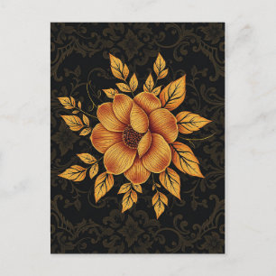 Carte Postale Golden Bloom Floral