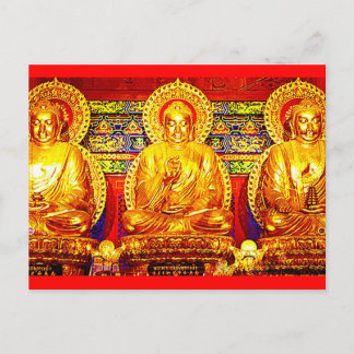 CARTE POSTALE GOLDEN BUDDHA BÉNÉFICIE D'UNE IMPRIMANTE D'ART