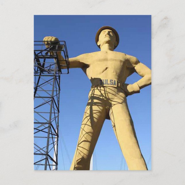 Carte postale Golden Driller de Tulsa (Devant)