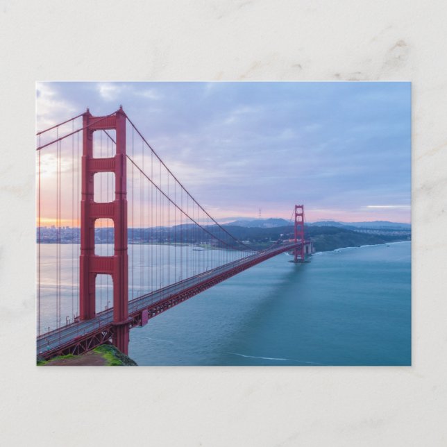 Carte Postale Golden Gate Bridge à Sunrise (Devant)