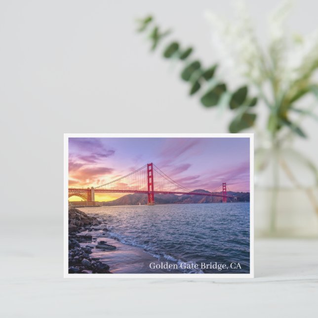 Carte postale - Golden Gate Bridge, CA (Debout devant)