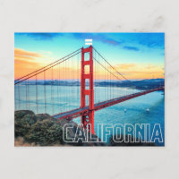 Carte postale Golden Gate Bridge California