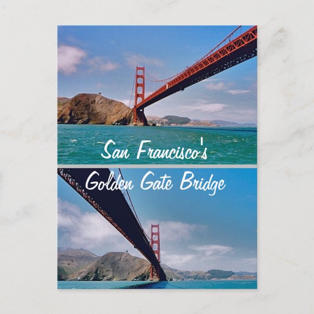 Carte postale Golden Gate Bridge de San Francisco (Devant)