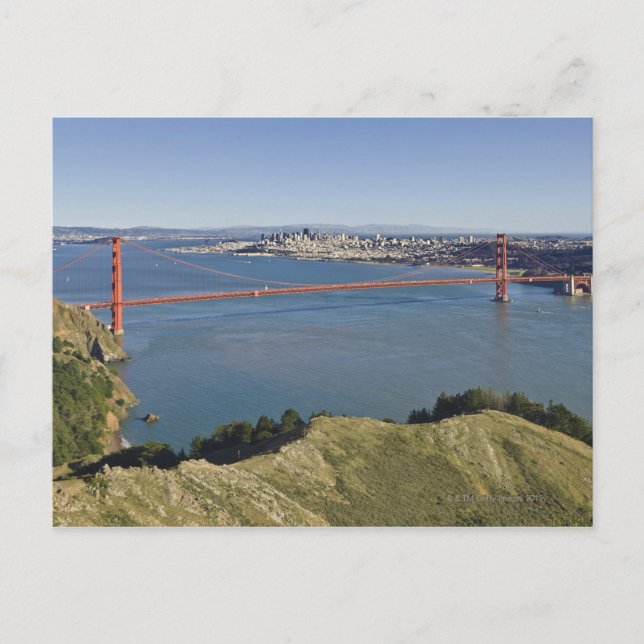 Carte Postale Golden Gate Bridge et San Francisco. 4 (Devant)