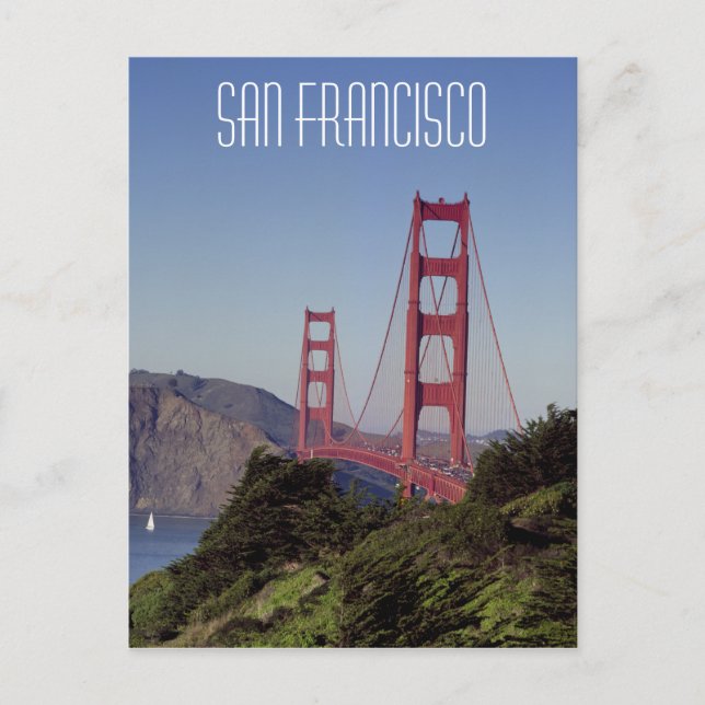 Carte Postale Golden Gate Bridge, San Francisco (Devant)