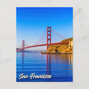 Carte Postale Golden Gate Bridge, San Francisco, Californie