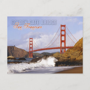 Carte Postale Golden Gate Bridge, San Francisco, Californie
