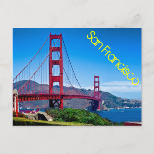 Carte Postale Golden Gate Bridge, San Francisco, Californie