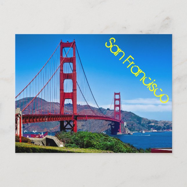 Carte Postale Golden Gate Bridge, San Francisco, Californie (Devant)