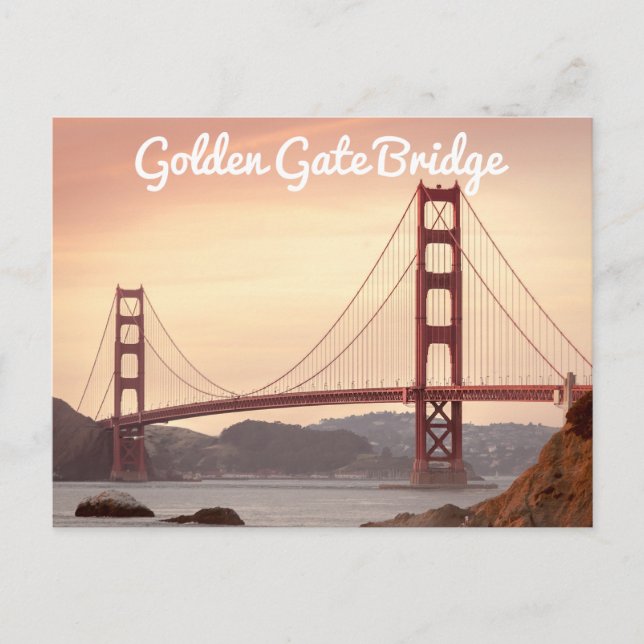 Carte Postale Golden Gate Bridge, San Francisco, Californie, USA (Devant)