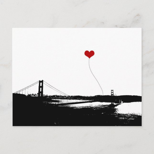 Carte Postale Golden Gate Bridge San Francisco Lover's (Devant)