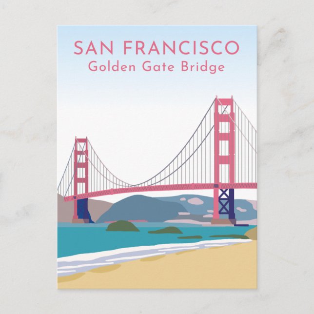 Carte Postale Golden Gate de San Francisco (Devant)