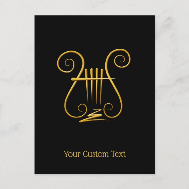 Carte Postale Golden lyre (Devant)