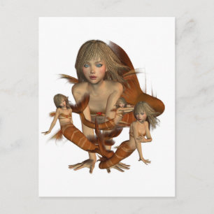 Carte postale Golden Mermaid