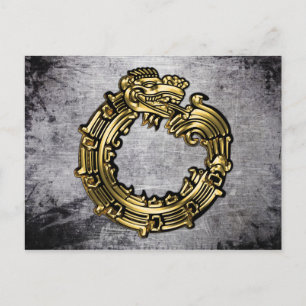Carte Postale Golden Quetzalcoatl