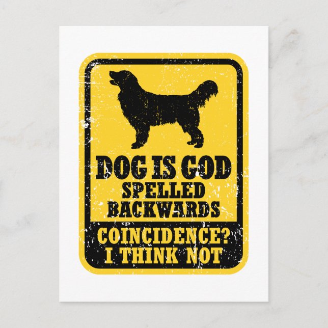 Carte Postale Golden Retriever (Devant)