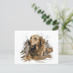 Carte Postale Golden Retriever