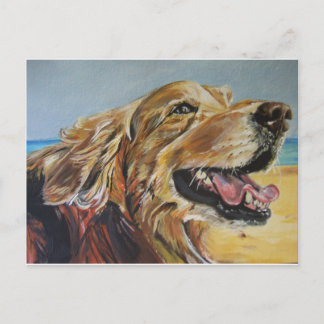 Carte Postale Golden Retriever
