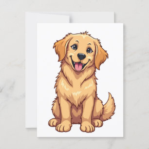 Carte Postale Golden Retriever