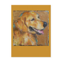 Carte postale Golden Retriever