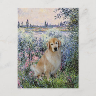 Carte Postale Golden Retriever10 - Sur la Seine