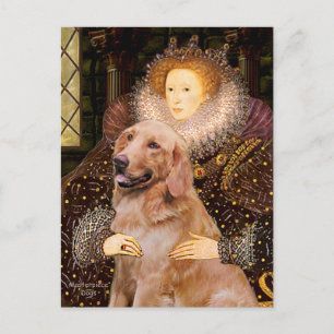 Carte Postale Golden Retriever #1 - Reine Elizabeth I