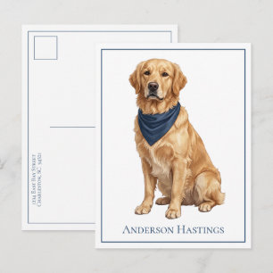 Carte Postale Golden Retriever Prépa Personnalisé