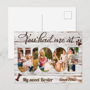 Carte Postale Golden Retriever Vous M'avez Eu À Ouah Cadeau Pour
