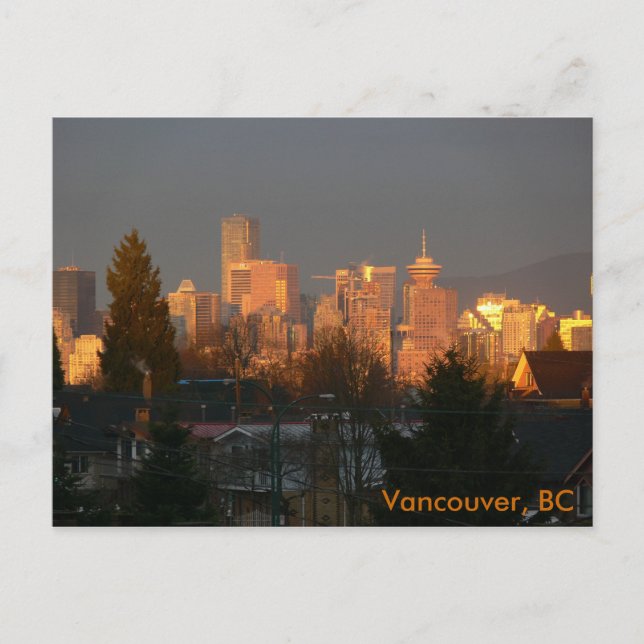 Carte Postale Golden Skyline, Vancouver (Colombie-Britannique) (Devant)