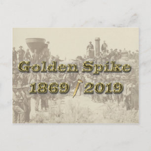 Carte Postale Golden Spike Transcontinental Railroad Sesquincent