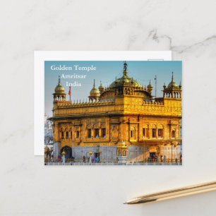 Carte Postale Golden Temple India Vintage Tourism Travel Ajouter