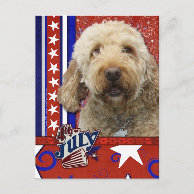 Carte Postale GoldenDoodle (Devant)