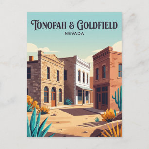 Carte Postale Goldfield et Tonopah Nevada