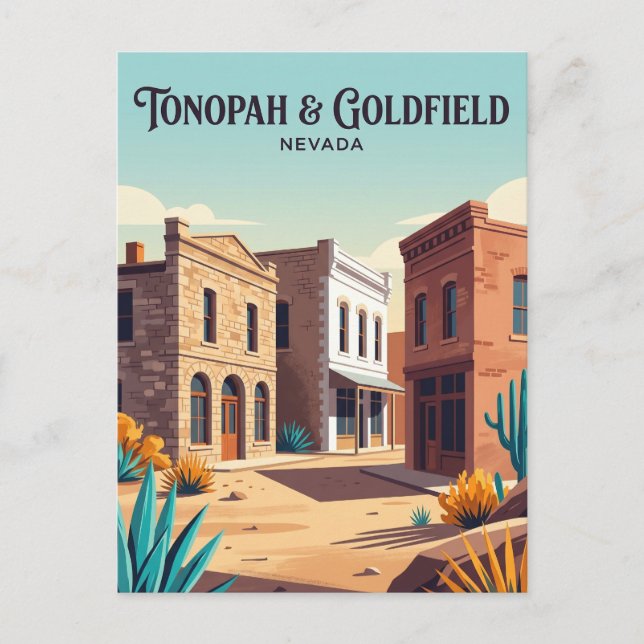 Carte Postale Goldfield et Tonopah Nevada (Devant)