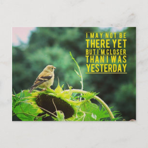 Carte Postale Goldfinch Plus Près Que J'Étais Hier