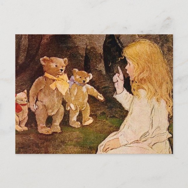 Carte Postale « Goldilocks et les ours » par Jessie Willcox Smit (Devant)