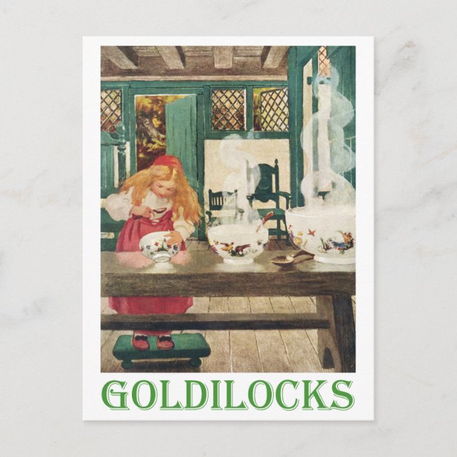 Carte Postale Goldilocks et les trois ours (Devant)