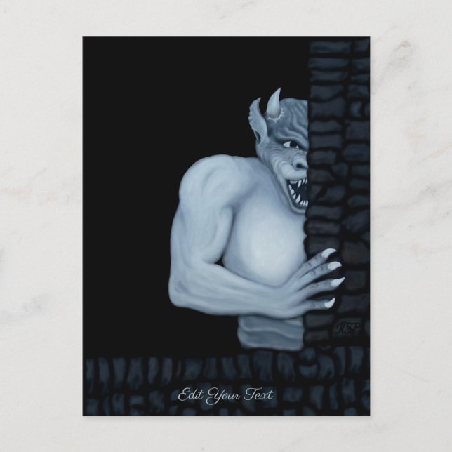 Carte Postale Golem Gargoyle (Devant)