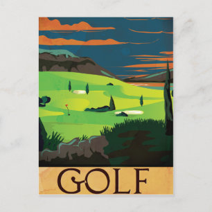 Carte Postale Golf