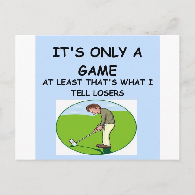 Carte Postale golf (Devant)