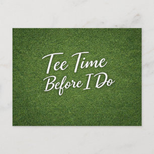 Carte Postale Golf Bachelor Par-Tee Golf Theme Invitation Heur