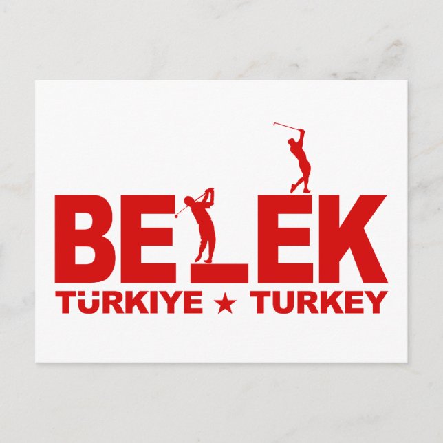 Carte Postale GOLF BELEK postcard - customizable (Devant)