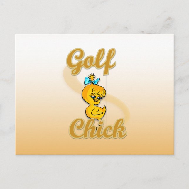 Carte Postale Golf Chick (Devant)