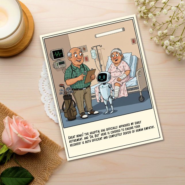 Carte Postale Golf Doctor Présente un Assistant Robotique pour u (Créateur téléchargé)