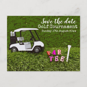 Carte Postale Golf Économisez la date pour tournoi de golf avec 