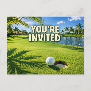 Carte Postale Golf Floride sur le thème vous êtes invités